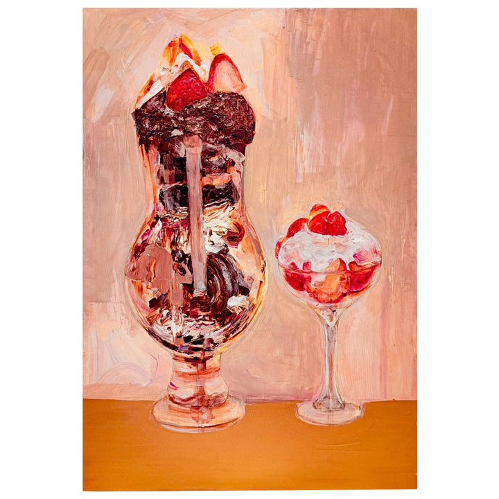 2つの苺のパフェ